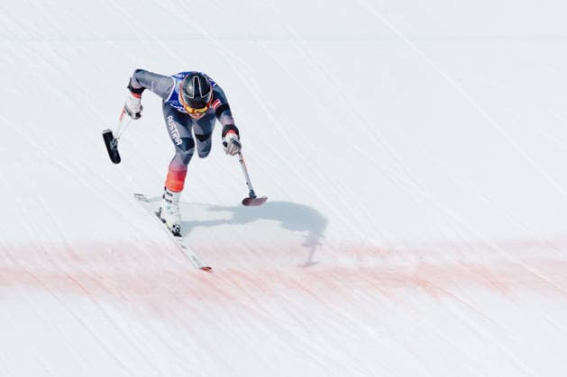 PARALYMPICS - Winter Paralympics Milano Cortina 2026 CORTINA D AMPEZZO,ITALY,09.MAR.26 - PARALYMPICS, ALPINE SKIING - Paralympic Winter games, Winterspiele,Spiele, Summer games Milano Cortina 2026, Super G, men. Image shows Thomas Grochar (AUT).  GEPAxpictures xMatthiasxTrinkl