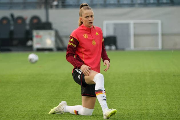 Stavanger, Norwegen: 07. März 2026: UEFA Frauen WM-Qualifikationsspiel - Norwegen Frauen vs. Deutschland Frauen Im Bild: Vivien Endemann (Deutschland) *** Stavanger, Norway 07 March 2026 UEFA Womens World Cup Qualifier Norway Women vs Germany Women In the picture Vivien Endemann Germany Copyright: HMBxMedia MadeleinexFantini