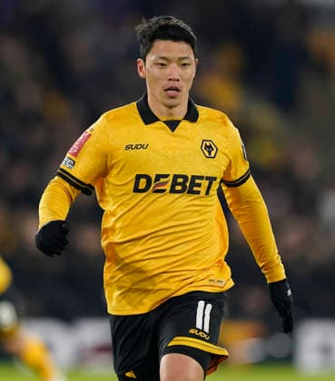 Wolverhampton, England, 6th March 2026. Hwang Hee-Chan of Wolverhampton Wanderers during the Wolverhampton Wanderers vs Liverpool FA Cup match at Molineux, Wolverhampton. Picture credit should read: Andrew Yates Sportimage EDITORIAL USE ONLY. No use with unauthorised audio, video, data, fixture lists, club league logos or live services. Online in-match use limited to 120 images, no video emulation. No use in betting, games or single club league player publications. SPI_067_AY_Wolves_Liverpool SPI-4588-0068