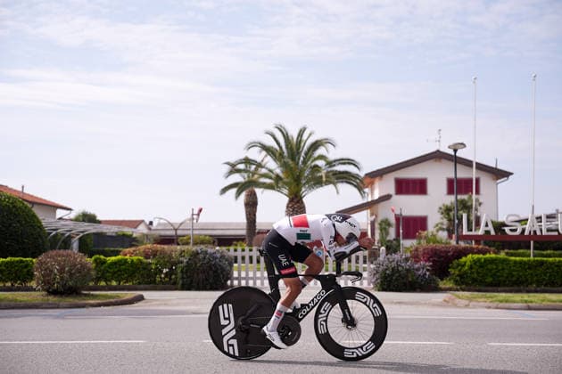 Del Toro Romero Isaac Of Uae Team Emirates Xrg during reconnaissance Stage 1, an individual time trial, of the Tirreno-Adriatico cycling race in Lido di Camaiore. The 11.5-kilometer stage starts and finishes in Lido di Camaiore- Italy - Monday, March 9, 2026. - cycling .  Copyright: xMarcoxAlpozzi LaPressex