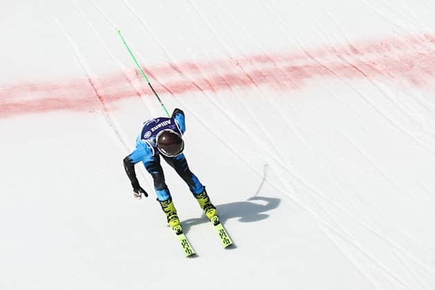 ITALY, VENETO - MARCH 9, 2026: Alexei Bugaev of Russia competes in the men s para alpine skiing super G standing event at Tofane Alpine Skiing Centre during the 2026 Winter Paralympic Games, in Cortina d Ampezzo, Province of Belluno. Mikhail Tereshchenko TASS  89809406