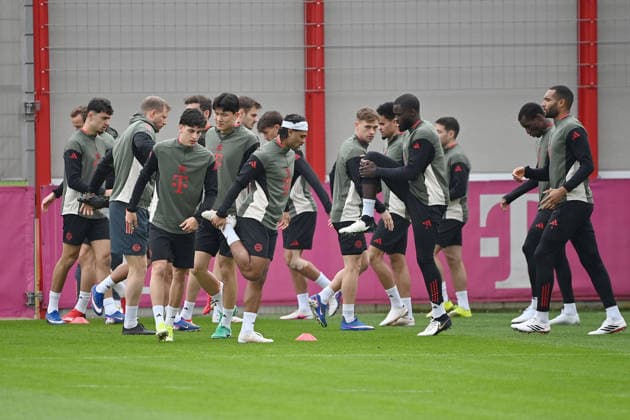 Abschlusstraining am 09.03.2026. Fussball Champions League,Saison 2025 26, Achtelfinale Atalanta Bergamo - FC Bayern Muenchen am 10.03.2026