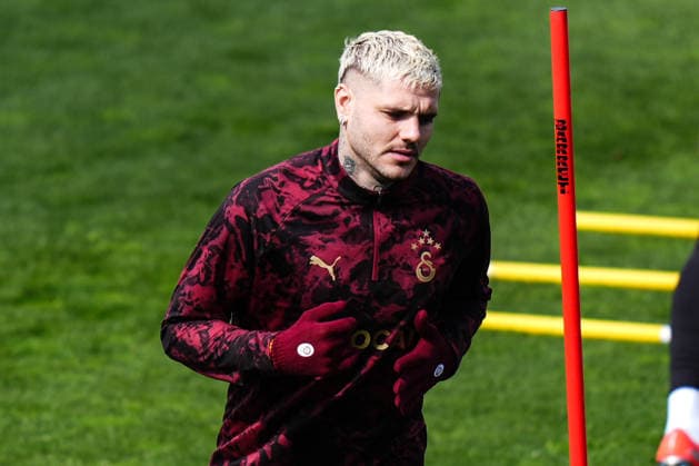 Ahead of Galatasaray v Liverpool - UEFA Champions League ISTANBUL, TURKIYE - MARCH 9: Mauro Icardi of Galatasaray attends the training session ahead of the UEFA Champions League round of 16 first-leg match between Galatasaray and Liverpool at Kemerburgaz Metin Oktay Facilities in Istanbul, Turkiye on March 09, 2026. Hakan Akgun Anadolu Istanbul Turkey. Editorial use only. Please get in touch for any other usage.  Copyright: x2026xAnadoluxHakanxAkgunx