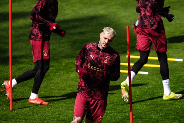 Ahead of Galatasaray v Liverpool - UEFA Champions League ISTANBUL, TURKIYE - MARCH 9: Mauro Icardi of Galatasaray attends the training session ahead of the UEFA Champions League round of 16 first-leg match between Galatasaray and Liverpool at Kemerburgaz Metin Oktay Facilities in Istanbul, Turkiye on March 09, 2026. Hakan Akgun Anadolu Istanbul Turkey. Editorial use only. Please get in touch for any other usage.  Copyright: x2026xAnadoluxHakanxAkgunx