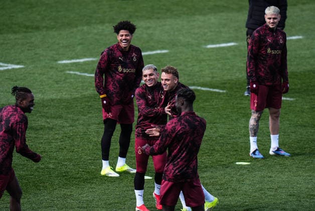 Ahead of Galatasaray v Liverpool - UEFA Champions League ISTANBUL, TURKIYE - MARCH 9: Players of Galatasaray attend the training session ahead of the UEFA Champions League round of 16 first-leg match between Galatasaray and Liverpool at Kemerburgaz Metin Oktay Facilities in Istanbul, Turkiye on March 09, 2026. Hakan Akgun Anadolu Istanbul Turkey. Editorial use only. Please get in touch for any other usage.  Copyright: x2026xAnadoluxHakanxAkgunx