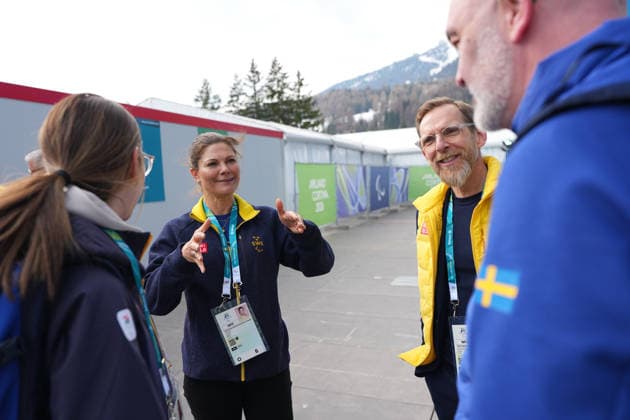 260309 Crown princess Victoria of Sweden, Jakob Forssmed, Swedish Minister for Social Affairs and Public Health, after a wheelchair curling mixed round robin session between Sweden and USA during day 3 of the Milano Cortina 2026 Winter Paralympic Games on March 9, 2026 in Cortina. Photo: Magnus Lejhall Swedish Parasport Federation BILDBYRAN kod XY XY0101 wheelchair curling rullstolscurling paralympic games paralympics paralympiska spel paralympiske leker vinter-paralympics winter paralympics milano cortina 2026 milano cortina 2026 winter paralympic games 3 sweden sverige *** 260309 Crown princess Victoria of Sweden, Jakob Forssmed, Swedish Minister for Social Affairs and Public Health, after a wheelchair curling mixed round robin session between Sweden and USA during day 3 of the Milano Cortina 2026 Winter Paralympic Games on March 9, 2026 in Cortina Photo Magnus Lejhall Swedish Parasport Federation BILDBYRAN code XY XY0101 wheelchair curling wheelchair curling paralympic games paralympiska spel paralympiske leker vinter paralympics winter paralympics milano cortina 2026 milano cortina 2026 winter paralympic games 3 sweden sverige  Copyright: MAGNUSxLEJHALL BB260309BB952