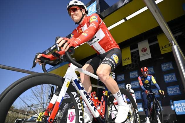 Paris Nice 2026 Stage 2 MONTARGIS, FRANCE - MARCH 09 : Kragh Andersen Soren (DEN) of Lidl - Trek before the start of the race during stage 2 of the 84th edition of Paris - Nice an UCI World Tour 2.UWT cycling road race stage for Men Elite of 187 km with start in Epone and finish in Montargis on March 9, 2026 in Montargis, France, 09 03 2026 ( Motordriver Guy De Vuyst - Montargis France  Copyright: xNicoxVereeckenx