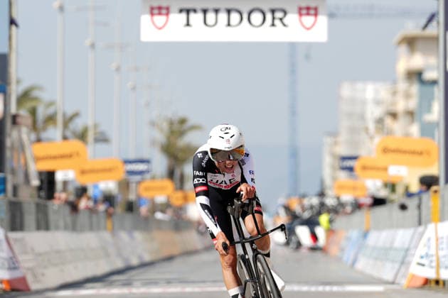 Christen Jan Of Uae Team Emirates Xrg during Stage 1, an individual time trial, of the Tirreno-Adriatico cycling race in Lido di Camaiore. The 11.5-kilometer stage starts and finishes in Lido di Camaiore- Italy - Monday, March 9, 2026. - cycling .  Copyright: xMassimoxPaolone LaPressex