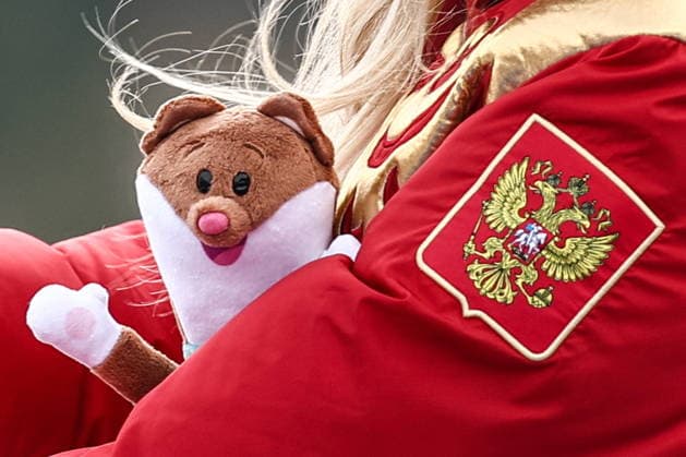 ITALY, VENETO - MARCH 9, 2026: Gold medal winner Varvara Voronchikhina of Russia during the victory ceremony for the women s para alpine skiing super G standing event at Tofane Alpine Skiing Centre during the 2026 Winter Paralympic Games, in Cortina d Ampezzo, Province of Belluno 2026 Winter Paralympics: Para Alpine Skiing  - ZUMAt113 20260309_zaa_t113_168 Copyright: xMikhailxTereshchenkox
