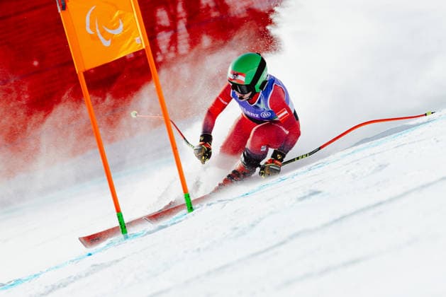 PARALYMPICS - Winter Paralympics Milano Cortina 2026 CORTINA D AMPEZZO,ITALY,09.MAR.26 - PARALYMPICS, ALPINE SKIING - Paralympic Winter games, Winterspiele,Spiele, Summer games Milano Cortina 2026, Super G, women. Image shows Elina Stary (AUT).  GEPAxpictures xMaticxKlansek
