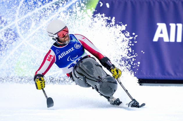 PARALYMPICS - Winter Paralympics Milano Cortina 2026 CORTINA D AMPEZZO,ITALY,09.MAR.26 - PARALYMPICS, ALPINE SKIING - Paralympic Winter games, Winterspiele,Spiele, Summer games Milano Cortina 2026, Super G, men. Image shows Kurt Oatway (CAN).  GEPAxpictures xMatthiasxTrinkl