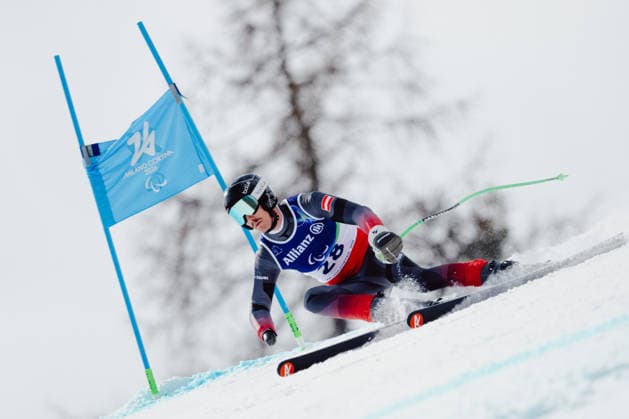 PARALYMPICS - Winter Paralympics Milano Cortina 2026 CORTINA D AMPEZZO,ITALY,09.MAR.26 - PARALYMPICS, ALPINE SKIING - Paralympic Winter games, Winterspiele,Spiele, Summer games Milano Cortina 2026, Super G, women. Image shows Nico Pajantschitsch (AUT).  GEPAxpictures xMaticxKlansek