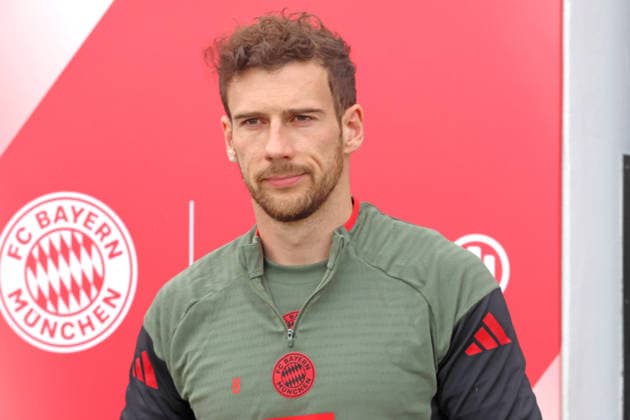 8 Leon Goretzka, Portraet, Portrait, Fussball Abschlusstraining UEFA Champions League Spiel - Atalanta Bergamo vs. FC Bayern München 09.03.2026 Trainingsgelände, Säbenerstr. FOTO: Mladen Lackovic LakoPress