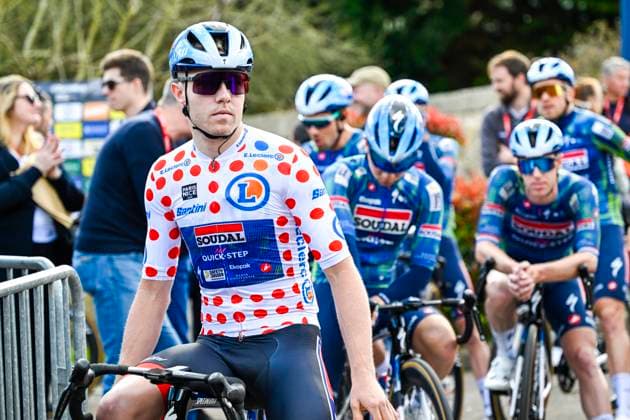 Paris Nice 2026 Stage 2 MONTARGIS, FRANCE - MARCH 09 : Pedersen Casper (DEN) of Soudal Quick Step before the start of the race during stage 2 of the 84th edition of Paris - Nice an UCI World Tour 2.UWT cycling road race stage for Men Elite of 187 km with start in Epone and finish in Montargis on March 9, 2026 in Montargis, France, 09 03 2026 ( Motordriver Guy De Vuyst - Montargis France  Copyright: xNicoxVereeckenx
