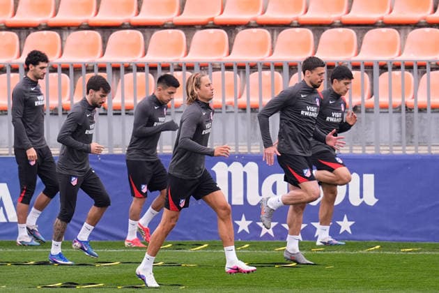 March 9, 2026, Majadahonda, Madrid, Spain: Marcos Llorente during the training day of Atletico de Madrid ahead the UEFA Champions League 2025 26 match against Tottenham Hotspur at Ciudad Deportiva Wanda Atletico de Madrid on March 09, 2026, in Majadahonda, Madrid, Spain. Majadahonda Spain - ZUMAa181 20260309_zaa_a181_032 Copyright: xDennisxAgyemanx