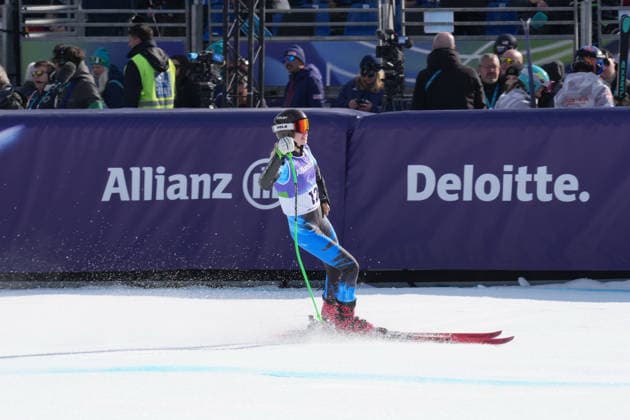 (260309) -- CORTINA D AMPEZZO, March 9, 2026 -- Varvara Voronchihina of Russia competes during the women s super G standing final match of para alpine skiing at the Milan-Cortina 2026 Paralympic Winter games, Winterspiele,Spiele, Summer games in Cortina D ampezzo, Italy, March 9, 2026. Mu Yu) (SP)ITALY-CORTINA D AMPEZZO-PARALYMPIC WINTER GAMES-PARA ALPINE SKIING-WOMEN S SUPER G STANDING-FINAL MouxYu 