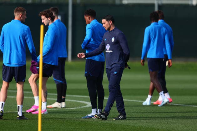 March 9, 2026, Zingonia, Lombardia: Atalanta s coach Raffaele Palladino attends a training session at Bortolotti Training Center in Zingonia, Italy, 9 March 2026. Atalanta BC will face Bayern Munchen in their UEFA Champions League soccer match on 10 March. ANSA MICHELE MARAVIGLIA. Soccer: Champions League MD-1; Atalanta BC-Bayern Munchen  - ZUMAa110 20260309_zaf_a110_014 Copyright: xMichelexMaravigliax