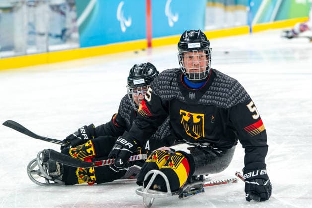 Para Ice hockey, Eishockey - Millano Cortina 2026 Winter Paralympics: Day 3 - GER-USA Para Ice Hockey - Milano Cortina 2026 Winter Paralympics: Day 3 MILANO SANTAGIULIA ICE HOCKEY ARENA MILANO, ITALY - MARCH 9: Preliminary Round - Group A Germany - United States Impressions of Team Para Ice Hockey Germany playing Team USA at March 9 at the Milano Cortina 2026 Winter Paralympics Para Ice Hockey Tournament in the Milano Santagiulia Ice Hockey Arena at day 3. (Photo by RALF KUCKUCK) Copyright 2026 Ralf Kuckuck