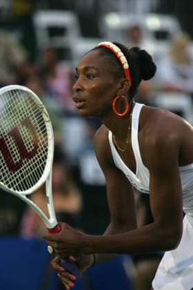 Jul 23, 2007 - Newport Beach, CA, USA - VENUS WILLIAMS plays for the Philadelphia Freedoms during World team Tennis Championships at Newport beach, CA. Williams Has won 34 WTA, Tennis Damen singles titles including five Grand Slam singles championships - Wimbledon 2000-01, 2005, US Open 2000-01 - Captured singles title in Memphis earlier this year (February 2007) - 10 doubles titles including six Grand Slam Championships - Australian Open 2001 & 2003, French Open 2000, Wimbledon 2000 & 2002; US Open 1999 (w Serena Williams); and two mixed doubles titles - Australian Open 1998, French Open 1998 (w Justin Gimelstob) Won Olympic Gold medals in singles and doubles at the 2000 Summer Olympic Games, Olympische Spiele, Olympia, OS in Sydney - Former world 1 in singles and 5 in doubles - This is her second season with the Freedoms. Copyright: xRuaridhxStewartx