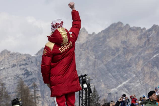 Cortina d Ampezzo, first medal in the women s Super-G alpine skiing for the Russian national ski team at the Milan Cortina 2026 Paralympic Games. Pictured: Varvara Voronchikhina  Copyright: xMauroxUjettox xipa-agency.netx xMauroxUjettox IPA_Agency_IPA72629875