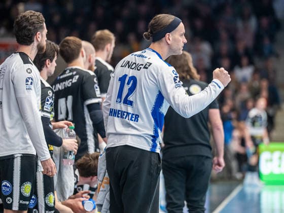 Silvio Heinevetter (ThSV Eisenach, 12) ballt die Jubelfaust, Frisch Auf Goeppingen vs. ThSV Eisenach, Handball, 1. Bundesliga, Herren, Spielzeit 2025 2026, 09.03.2026, Frisch Auf Goeppingen vs. ThSV Eisenach, Handball, 1. Bundesliga, Herren, Spielzeit 2025 2026, 09.03.2026 Goeppingen Copyright: xEibner-Pressefoto MichaelxSchmidx EP_MST