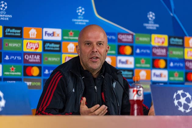 Football - UEFA Champions League - Round of 16 1st Leg - Galatasaray A.Åž v Liverpool FC - MD-1 ISTANBUL, TURKEY - Monday, March 9, 2025: Liverpool s head coach Arne Slot during a press conference, PK, Pressekonferenz at Ali Sami Yen Stadium ahead of the UEFA Champions League game between Galatasaray A.Åž. and Liverpool FC. (Photo by David Rawcliffe Propaganda) ISTANBUL Ali Sami Yen Stadium MARMARA TURKEY  Copyright: xDavidxRawcliffex P2026-03-09-Galatasaray_Liverpool_MD-1-17