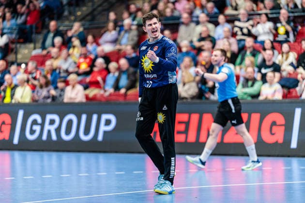 Leon Grabenstein (TuS N-Luebbecke, 32) jubelt freut sich GER, TuS N-Luebbecke vs. HC Elbflorenz 2006, Handball, 2. Bundesliga, 23. Spieltag, Spielzeit 2025 2026, 09.03.2026 GER, TuS N-Luebbecke vs. HC Elbflorenz 2006, Handball, 2. Bundesliga, 23. Spieltag, Spielzeit 2025 2026, 09.03.2026 Luebbecke Copyright: xEibner-Pressefoto JanxRollingerx EP_JSK