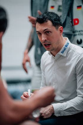 BB-2BL SBB Baskets - BBC Bayreuth Lukas Hofer (BBC Bayreuth) waehrend der Saison 2025-2026 in der 2. Barmer Basketball Bundesliga Pro A am 26. Spieltag zwischen SBB Baskets und BBC Bayreuth in der Wolfgang-Lakenmacher-Halle am 9. March 2026 in Magdeburg, Sachsen Anhalt, Deutschland