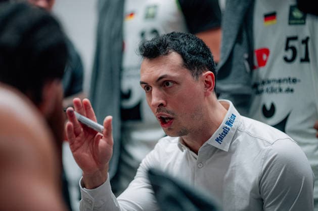 BB-2BL SBB Baskets - BBC Bayreuth Lukas Hofer (BBC Bayreuth) waehrend der Saison 2025-2026 in der 2. Barmer Basketball Bundesliga Pro A am 26. Spieltag zwischen SBB Baskets und BBC Bayreuth in der Wolfgang-Lakenmacher-Halle am 9. March 2026 in Magdeburg, Sachsen Anhalt, Deutschland