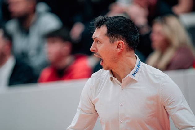 BB-2BL SBB Baskets - BBC Bayreuth Lukas Hofer (BBC Bayreuth) waehrend der Saison 2025-2026 in der 2. Barmer Basketball Bundesliga Pro A am 26. Spieltag zwischen SBB Baskets und BBC Bayreuth in der Wolfgang-Lakenmacher-Halle am 9. March 2026 in Magdeburg, Sachsen Anhalt, Deutschland