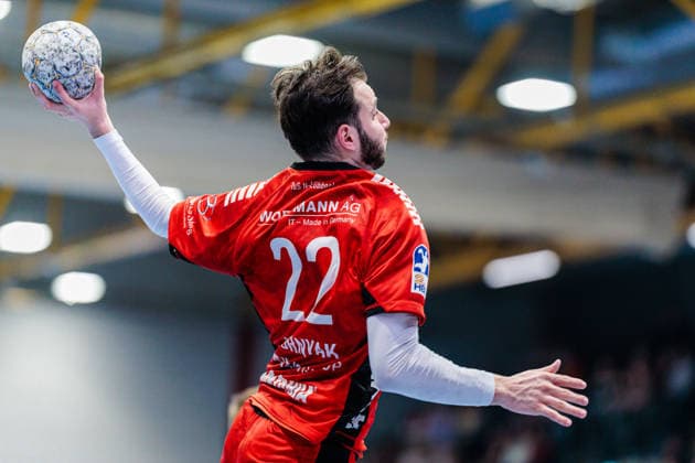 Bence Hornyak (TuS N-Luebbecke, 22) im Torwurf GER, TuS N-Luebbecke vs. HC Elbflorenz 2006, Handball, 2. Bundesliga, 23. Spieltag, Spielzeit 2025 2026, 09.03.2026 GER, TuS N-Luebbecke vs. HC Elbflorenz 2006, Handball, 2. Bundesliga, 23. Spieltag, Spielzeit 2025 2026, 09.03.2026 Luebbecke Copyright: xEibner-Pressefoto JanxRollingerx EP_JSK