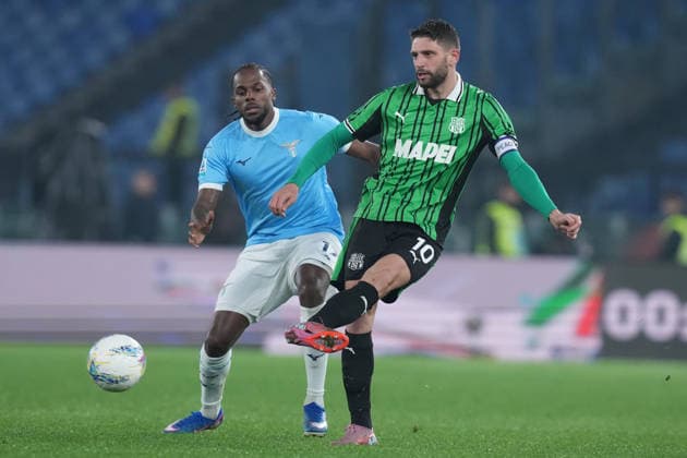 Sassuolo s Domenico Berardi during the Serie A EniLive soccer match between Lazio and Sassuolo at the Rome s Olympic stadium, Italy - Monday March 09, 2026 - Soccer ( Photo by Alfredo Falcone LaPresse )  Copyright: xAlfredoxFalcone LaPressex