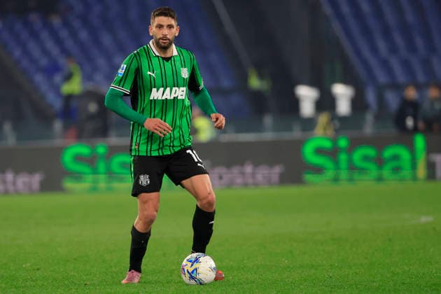 9th March 2026, Stadio Olimpico, Rome, Italy; Italian Serie A Football; Lazio versus Sassuolo; Domenico Berardi of US Sassuolo Calcio runs with the ball  EmanuelexPennacchio