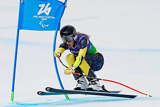 CORTINA, ITALY 20260310 Sweden s Ebba Arsjö during the alpine combined super-g at the Paralympics at the Tofane Alpine Skiing Centre in Cortina, Italy. *** The image is included in the SPORTS PACKAGE. For others PAYMENT IMAGE *** CORTINA ITALY x9200x *** CORTINA, ITALY 20260310 Sweden s Ebba Arsjö during the alpine combined super g at the Paralympics at the Tofane Alpine Skiing Centre in Cortina, Italy The image is included in the SPORTS PACKAGE For others PAYMENT IMAGE CORTINA ITALY x9200x  Copyright: xBjörnxLarssonxRosvall TTx