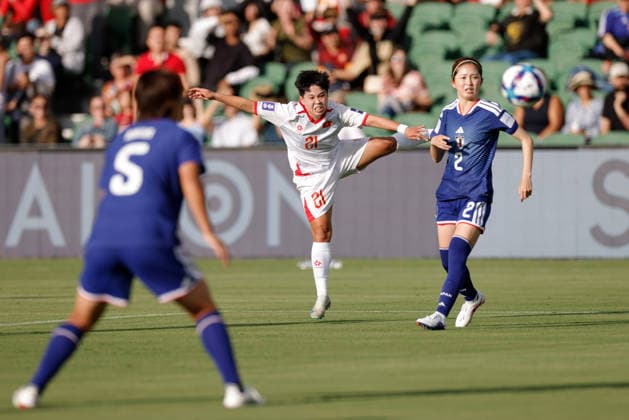 SOCCER ASIAN CUP JAPAN VIETNAM, Ngan Thi Van Su of Vietnam has a shot on goal during the AFC Women™s Asian Cup Group C match between Japan and Vietnam at HBF Park in Perth, Tuesday, March 10, 2026. ( NO ARCHIVING, EDITORIAL USE ONLY PERTH WESTERN AUSTRALIA AUSTRALIA  Copyright: xRICHARDxWAINWRIGHTx 20260310136448839939