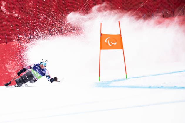260310 Jesper Pedersen of Norway competes in the men s combined Super-G para alpine skiing during day 4 of the Milano Cortina 2026 Winter Paralympic Games on March 10, 2026 in Cortina. Photo: Maxim Thore BILDBYRAN kod MT MT1017 alpint alpine skiing paralympic games paralympics paralympiska spel paralympiske leker vinter-paralympics winter paralympics milano cortina 2026 milano cortina 2026 winter paralympic games 4 bbeng kombination herr norge *** 260310 Jesper Pedersen of Norway competes in the men s combined Super G para alpine skiing during day 4 of the Milano Cortina 2026 Winter Paralympic Games on March 10, 2026 in Cortina Photo Maxim Thore BILDBYRAN kod MT MT1017 alpint alpine skiing paralympic games paralympiska spel paralympiske leker vinter paralympics winter paralympics milano cortina 2026 milano cortina 2026 winter paralympic games 4 bbeng kombination herr norge  Copyright: MAXIMxTHORE BB260310MT017