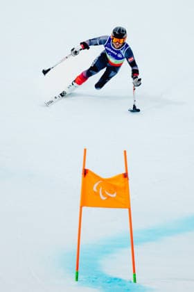PARALYMPICS - Winter Paralympics Milano Cortina 2026 CORTINA D AMPEZZO,ITALY,10.MAR.26 - PARALYMPICS, ALPINE SKIING - Paralympic Winter games, Winterspiele,Spiele, Summer games Milano Cortina 2026, Super Combined, men. Image shows Thomas Grochar (AUT).  GEPAxpictures xMaticxKlansek