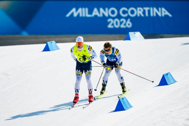 VAL DI FIEMME, ITALIEN 20260307 Zebastian Modin och ledsagaren Emil Talsi under tisdagens tävling i sprint pa Tesero Cross-Country Skiing Stadium under Paralympics 2026 i Val di Fiemme, Italien. VAL DI FIEMME ITALIEN 2026 x10500x *** VAL DI FIEMME, ITALY 20260307 Zebastian Modin and companion Emil Talsi during Tuesdays sprint competition at the Tesero Cross Country Skiing Stadium during the 2026 Paralympics in Val di Fiemme, Italy VAL DI FIEMME ITALY 2026 x10500x  Copyright: xOscarxOlsson ParasportxSverige xTTx PARALYMPICS 2026 LÄNGDSKIDOR