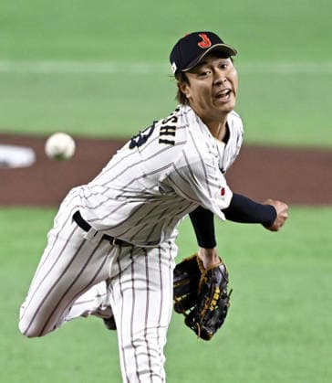World Baseball Classic: Japan vs. Czech Republic Japan starter Hiroto Takahashi pitches in a World Baseball Classic Pool C game against the Czech Republic at Tokyo Dome in the Japanese capital on March 10, 2026. (For editorial use only)  A14AA0005370387P