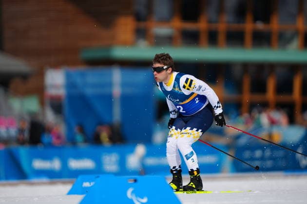 VAL DI FIEMME, ITALY 20260310 Sweden s Zebastian Modin and guide Emil Talsi during the men s semi-final cross-country skiing sprint, classic style, at the Tesero Cross-Country Skiing Stadium in Val di Fiemme, Italy. Zebastian s guide is Finland s Emil Talsi. VAL DI FIEMME ITALY x10500x *** VAL DI FIEMME, ITALY 20260310 Sweden s Zebastian Modin and guide Emil Talsi during the men s semi final cross country skiing sprint, classic style, at the Tesero Cross Country Skiing Stadium in Val di Fiemme, Italy Zebastian s guide is Finland s Emil Talsi VAL DI FIEMME ITALY x10500x  Copyright: xOscarxOlsson ParasportxSverigex TTx PARALYMPICS 2026 CROSS-COUNTRY SKIING