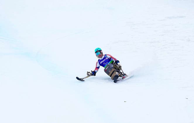 CORTINA, ITALIEN 20260310 Norges Magnus Valo Balchen kör ur i sitt slalomak under herrarnas alpina kombination i Paralympics pa Tofane Alpine Skiing Centre i Cortina, Italien. *** Bilden ingar i SPORTPAKET. För övriga BETALBILD *** CORTINA ITALIEN x10050x *** CORTINA, ITALY 20260310 Norways Magnus Valo Balchen exits in his slalom race during the mens alpine combined at the Paralympics at the Tofane Alpine Skiing Centre in Cortina, Italy Picture in SPORT PACKAGE For others PAY PICTURE CORTINA ITALY x10050x  Copyright: xMagnusxLejhall ParasportxSverigex TTx PARALYMPICS 2026 ALPIN KOMBINATION