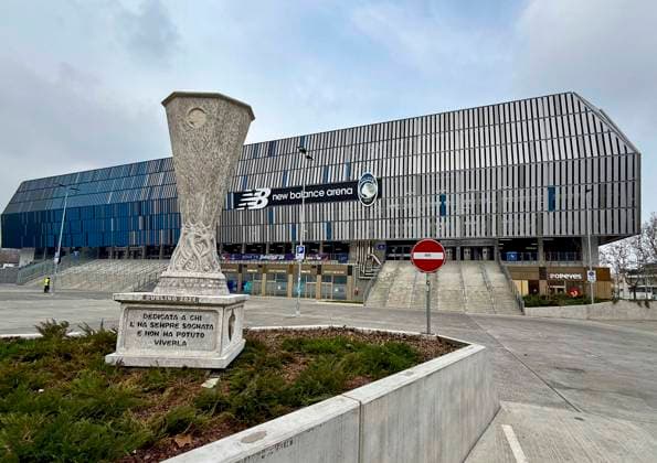 RECORD DATE NOT STATED 10.03.2026, Fussball UEFA Championsleague 2025 2026: Achtelfinale, Atalanta Bergamo - FC Bayern München, in der New Balance Arena (Bergamo, Italien), die New Balance Arena von aussen
