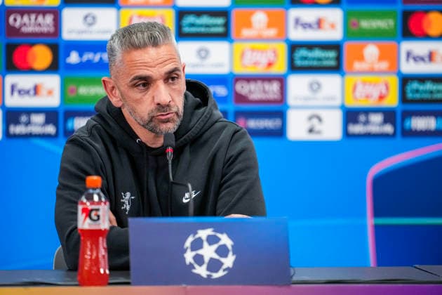 Football, press conference with Sporting Bodo, Norway 20260310 Sporting coach Rui Borges during a press conference with Sporting at Aspmyra stadium before the Champions League football match against Bodo Glimt Photo Fredrik Varfjell NTB Bodo Norway EDITORIAL USE ONLY RESTRICTED USE FOR BETTING COMPANIES  Copyright: xFredrikxVarfjellx xNTBx