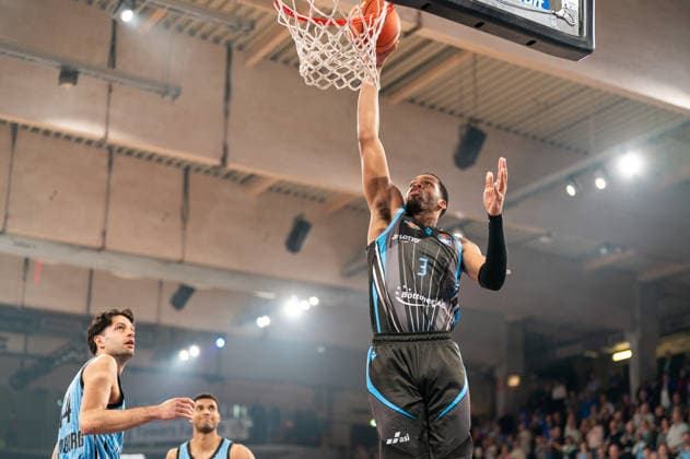 William McNair Jr (Science City Jena, 03) beim Korbleger, GER, Veolia Towers Hamburg vs Science City Jena, Basketball, Bundesliga, Spieltag 26, Saison 2025 2026, 10.03.2026 GER, Veolia Towers Hamburg vs Science City Jena, Basketball, Bundesliga, Spieltag 26, Saison 2025 2026, 10.03.2026 Hamburg Copyright: xEibner-Pressefoto MaxxVincenx EP_MVN