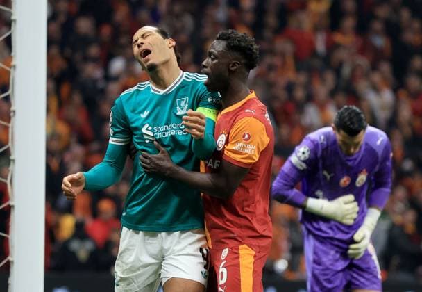 Virgil van Dijk of Liverpool reacts after having a second goal disallowed Galatasaray v Liverpool, UEFA Champions League, Round of 16, First Leg, Football, RAMS Park, Istanbul, Turkiye - 10 Mar 2026Istanbul RAMS Park Turkey EDITORIAL USE ONLY No use with unauthorised audio, video, data, fixture lists, club league logos or live services. Online in-match use limited to 120 images, no video emulation. No use in betting, games or single club league player publications. Copyright: xGeorgexTewkesbury Shutterstockx 16740258bm