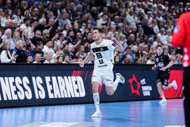 Torjubel Nikola Bilyk (THW Kiel, 53) GER, THW Kiel vs. SG Flensburg-Handewitt, Handball, EHF European League, Hauptrunde, Saison 2025 2026, 10.03.2026 GER, THW Kiel vs. SG Flensburg-Handewitt, Handball, EHF European League, Hauptrunde, Saison 2025 2026, 10.03.2026 Kiel Copyright: xEibner-Pressefoto MarcelxvonxFehrnx EP_MFN