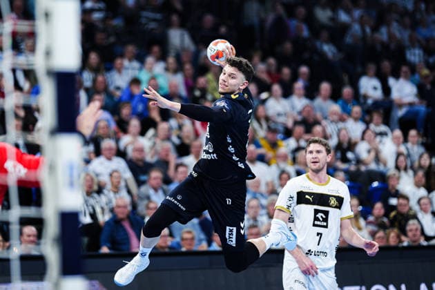 Wurf Tor Marco Grgic (SG Flensburg-Handewitt, 17) GER, THW Kiel vs. SG Flensburg-Handewitt, Handball, EHF European League, Hauptrunde, Saison 2025 2026, 10.03.2026 GER, THW Kiel vs. SG Flensburg-Handewitt, Handball, EHF European League, Hauptrunde, Saison 2025 2026, 10.03.2026 Kiel Copyright: xEibner-Pressefoto MarcelxvonxFehrnx EP_MFN