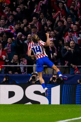 Atletico de Madrid v Tottenham Hotspur FC - UEFA Champions League 2025 26 Round of 16 Atletico de Madrid v Tottenham Hotspur FC - UEFA Champions League 2025 26 Round of 16 First Leg match Marcos Llorente celebrates hios goal during the UEFA Champions League 2025 26 Round of 16 First Leg match between Atletico de Madrid and Tottenham Hotspur FC at Estadio Riyadh Air Metropolitano on March 10, 2026 in Madrid, Spain. Madrid Madrid Spain Copyright: xALEJANDROxMATIASx