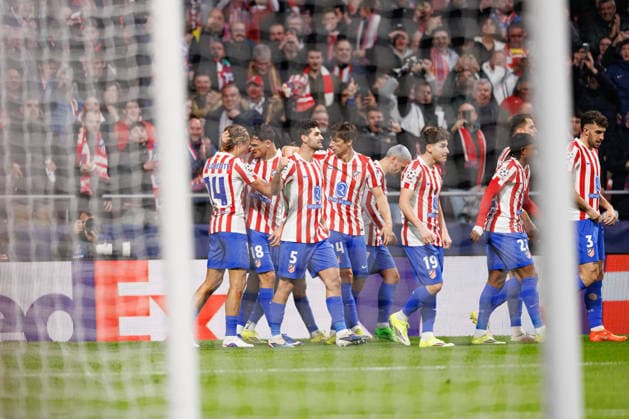 Players of Atletico Madrid seen during UEFA Champions League round of 16 game between teams of Atletico de Madrid and Tottenham Hotspur Football Club (Joao Gregorio Ball Raw Images) Madrid Riyadh Air Metropolitano Spain Copyright: xJoaoxGregoriox joaogregorio_atletico_tottenham_2526joaogregorio_atletico_tottenham0035
