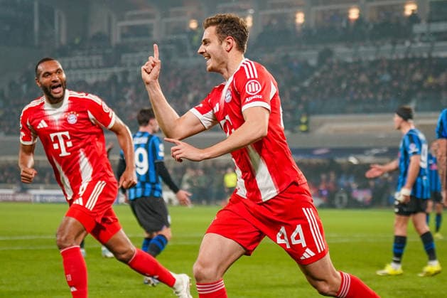 Italien: Fussball UEFA Champions League 2025 - 2026, Achtelfinale - Atalanta Bergamo vs FC Bayern München - New Balance Arena (Bergamo): Tor und Torjubel zum 0:1 durch Luis Diaz Luis Diaz (FC Bayern München, 14) Freude, Emotionen, Jubel Copyright: xJOERANxSTEINSIEKx